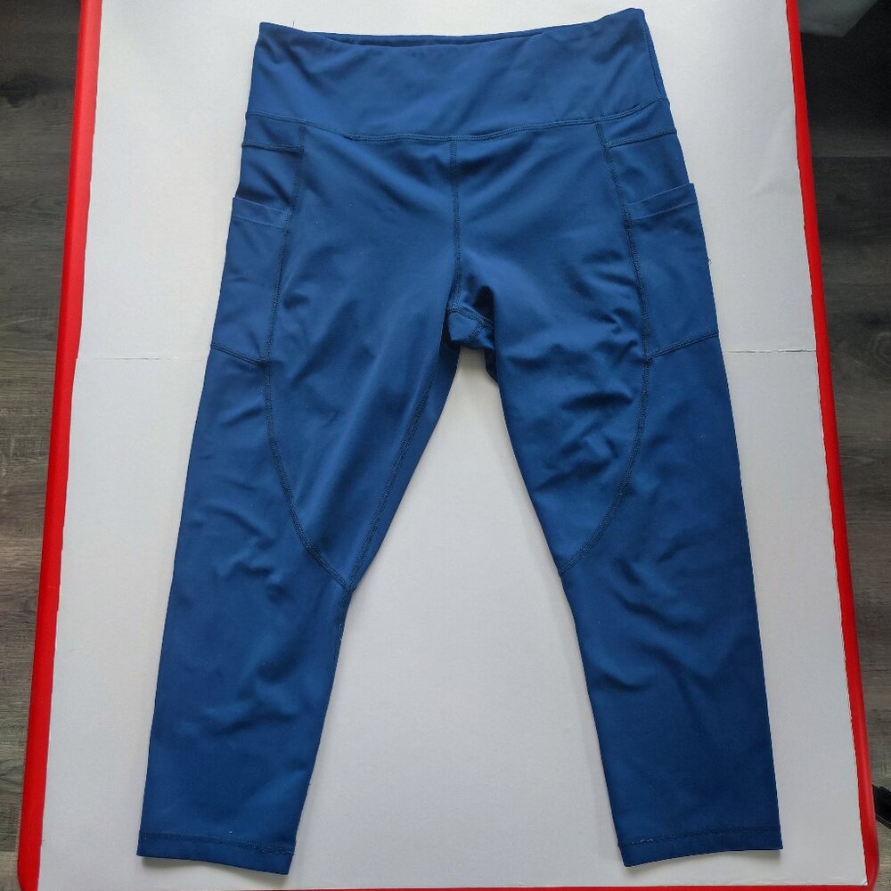 ZYIA Light & Tight active wear leggings cyan women's size 12